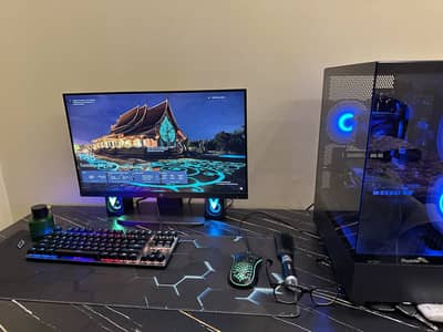 complete Gaming Pc ryzen 5 3600 | rx 580 8gb | 16gb ram|Hp 24" monitor