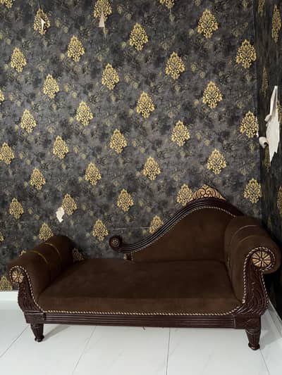Pure wood in towel fabric with same deewan