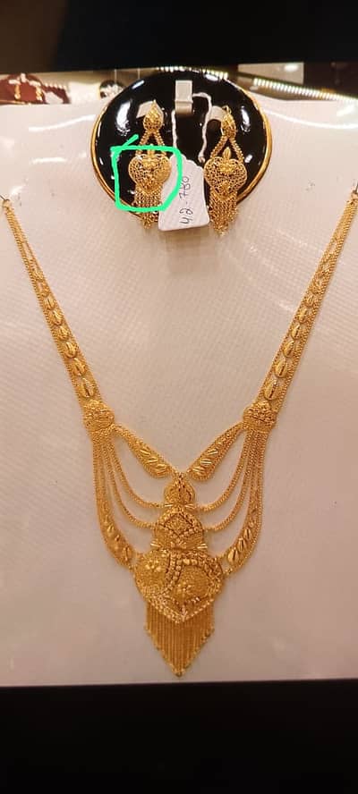 : 21K Gold Necklace for Sale – 42.780Grams (Five Tola)