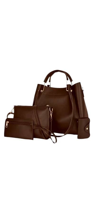 women's UP lather  Hand 4 PCs Bag