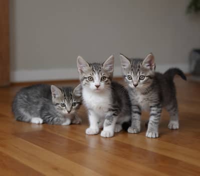 3 Pakistani cute kittens - 1 month old