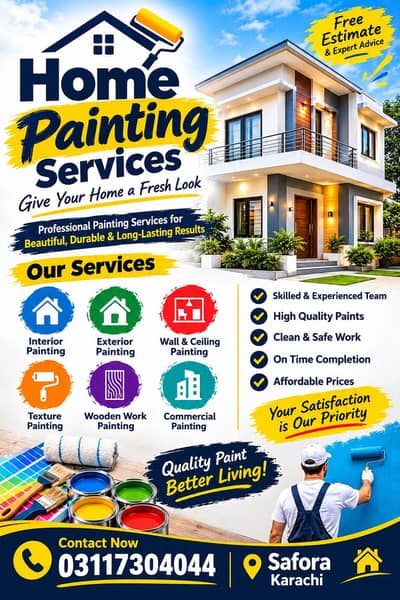 Professional Home Painting Services in Safora Karachi