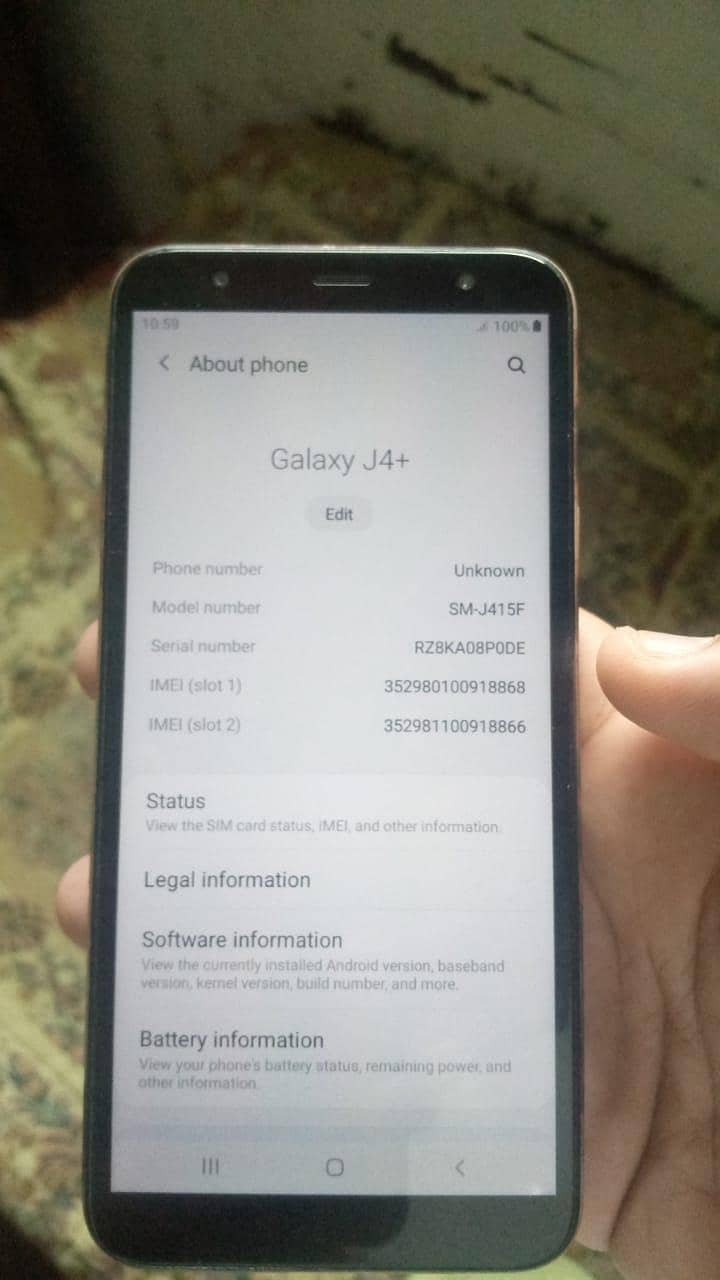 Samsung Mobile J4 Plus 0