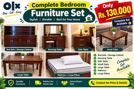 Complete Bedroom Furniture Set for Sale