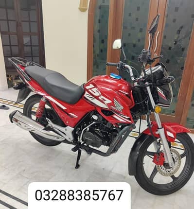 Honda CB 150F 2023 Red | Karachi Number | Extra Crash Guard Installed