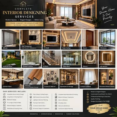 Complete Home Interior Designing & Renovation Services | Modern House