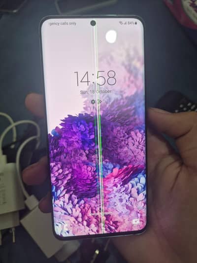 Samsung Galaxy S20 Screen Line Panel Display Only
