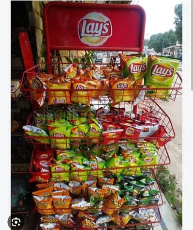 Lays Chips Display Stand - 4 Portion Rack - 6 stands