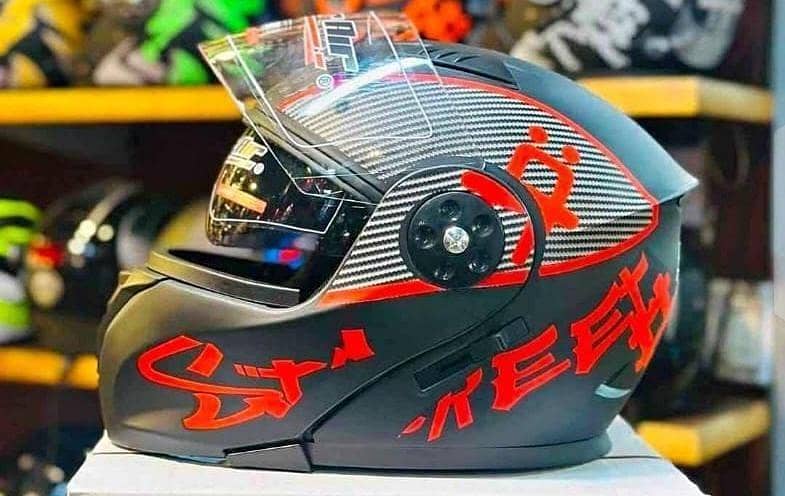 Flip helmets available 3
