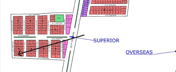 120-Yard next to Corner Plot Superior Block North Town Residency Phase 1
