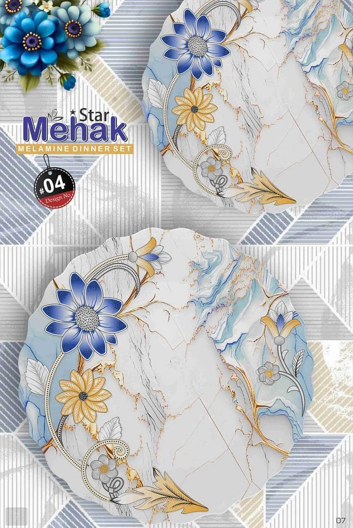 mehak star dinner set 6