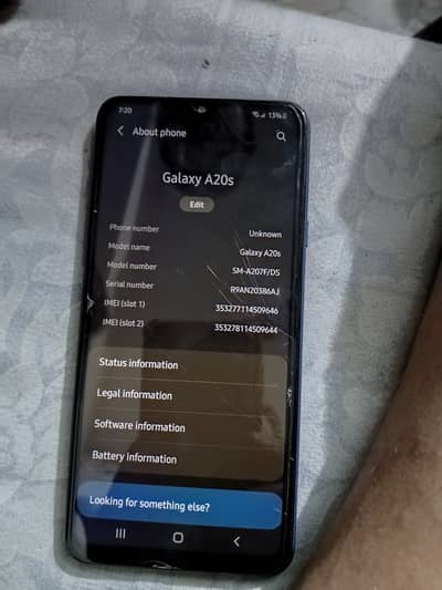 Samsung Mobile A20s