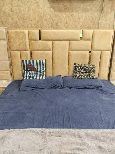 New Bed with side table and dressing pluss mirror