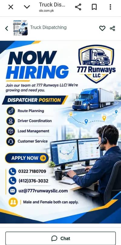 Experienced Dispatcher and Sales person