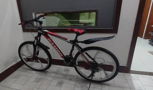 Rambo Stylish Red & Black Mountain Bicycle