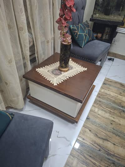 side table pure solid wood set of two