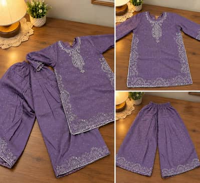 Elegant Purple Chiffon Dress for Your Little Princess!