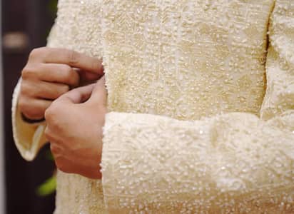 Sherwani (Hand made work)