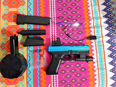 Gel Blaster Electric Toygun with 3 type magazine 2 in 1 - Rechargeable