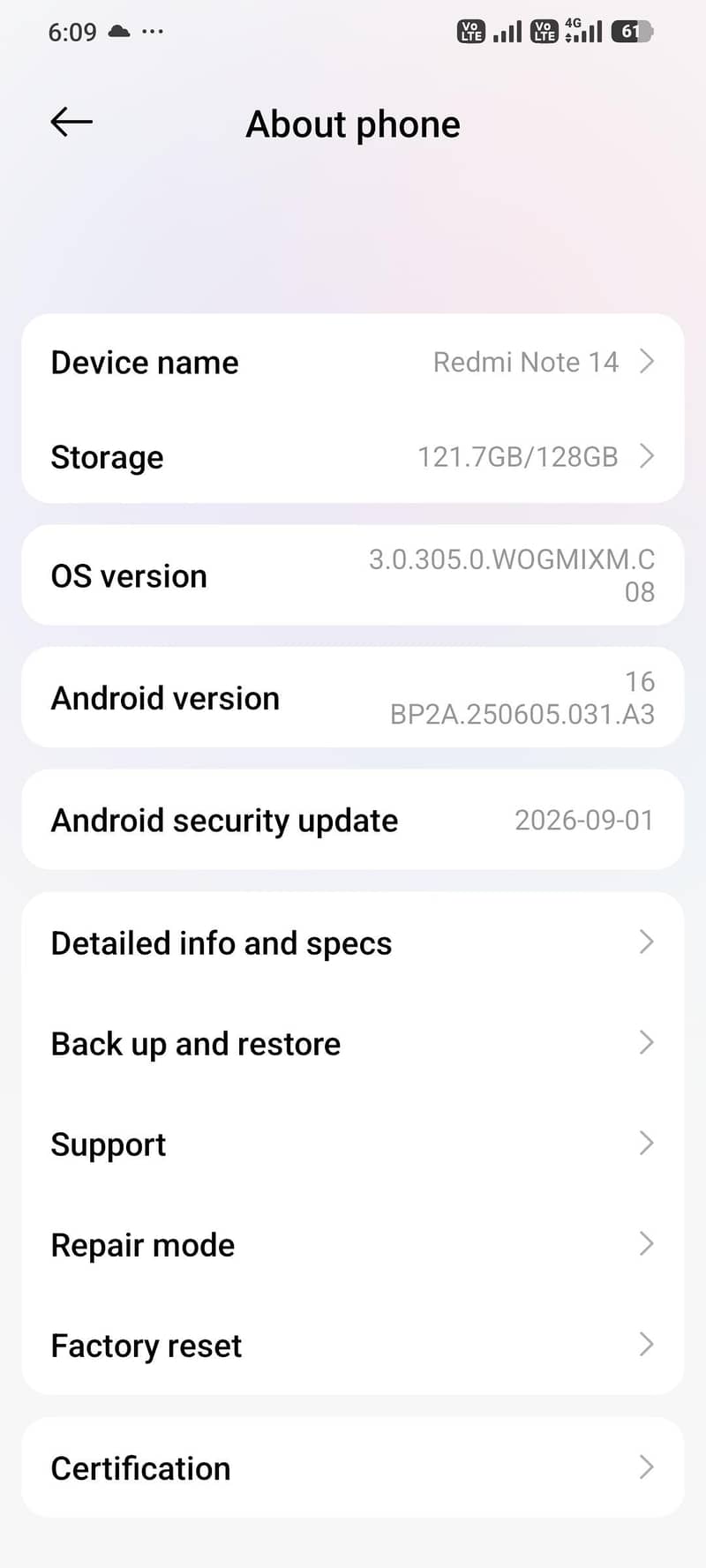 Xiaomi Redmi Note 14 3