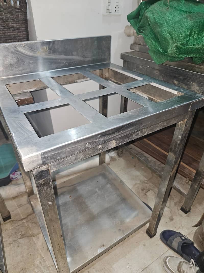 SS Kitchen working tables/Spice Table/Breading Table/Exaust Hood 4