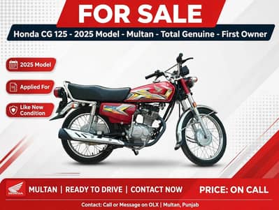 Honda CG 125 genuine multan