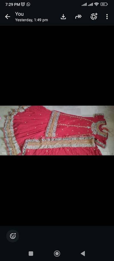 medium size bridal party wear suit for sale Karachi