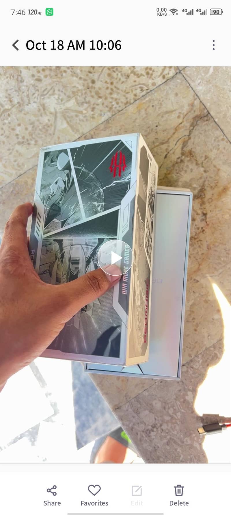 Red magic 7s pro ghost edition 10/10 with box and charger 3