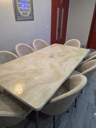 Dining Table Set With 8 Seats Available for Sale
