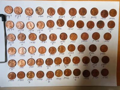 vintage copper coins