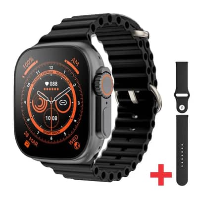 GUS-01 Ultra Smart Watch - Premium 7 In 1 Multi Strap Set