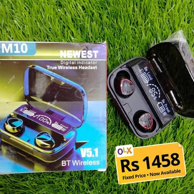 M10 Pro Earbuds TWS V5.1 - Original - Rs 1458 - Peshawar
