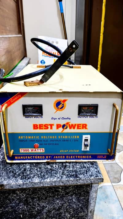 7000 Watt Heavy Duty Voltage Stabilizer in Excellent Condition