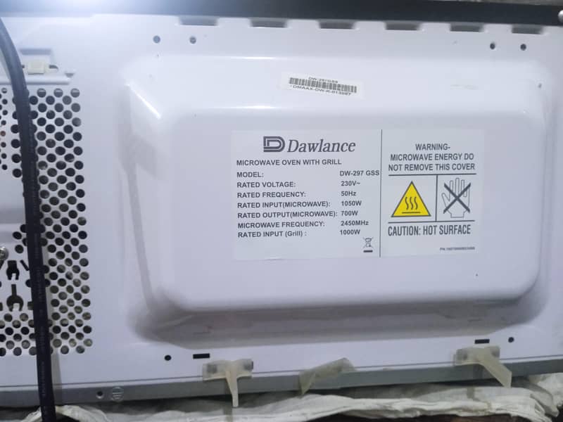 Dawlance Microwave Oven DW-297 GSS - Good Used Condition 5