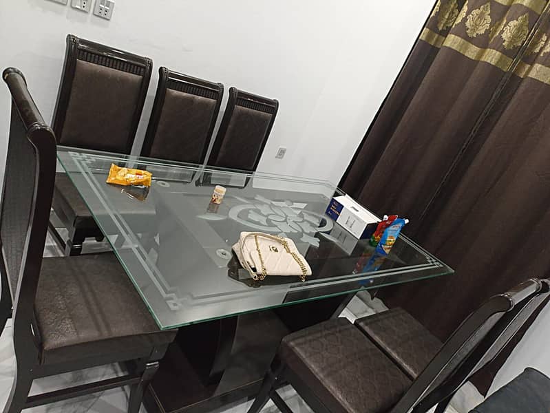 dining table available brand new condition. 4