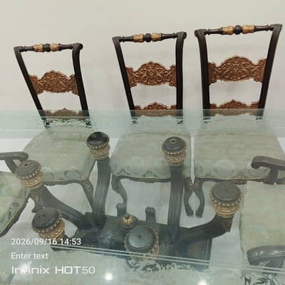 Premium Quality dining table with 8 chairs