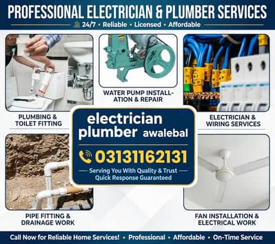 Electrician and plumber