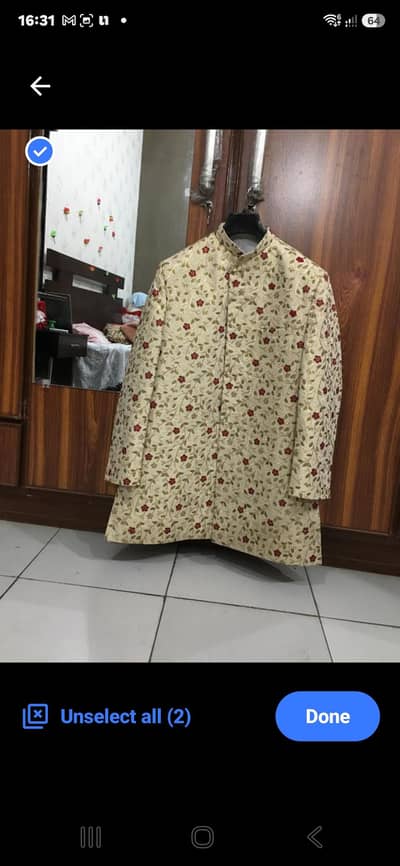 just sherwani and khussa