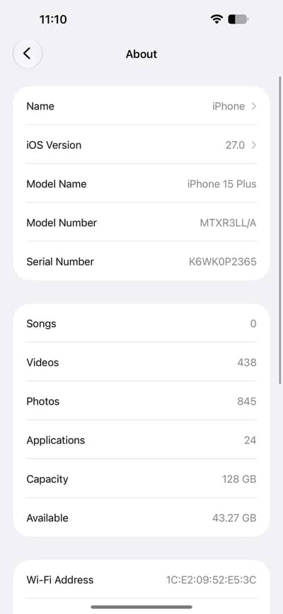Apple iPhone 15 plus