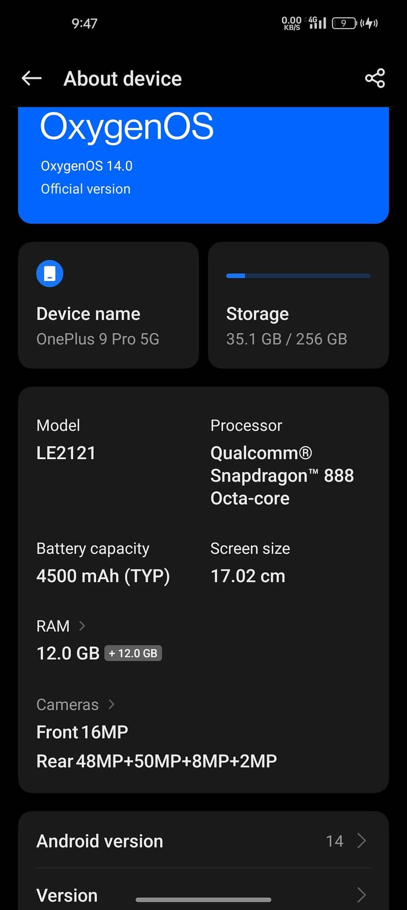 One Plus 9 Pro 2