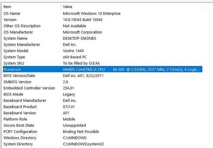 Dell Vostro i3 laptop for sale @ 25000