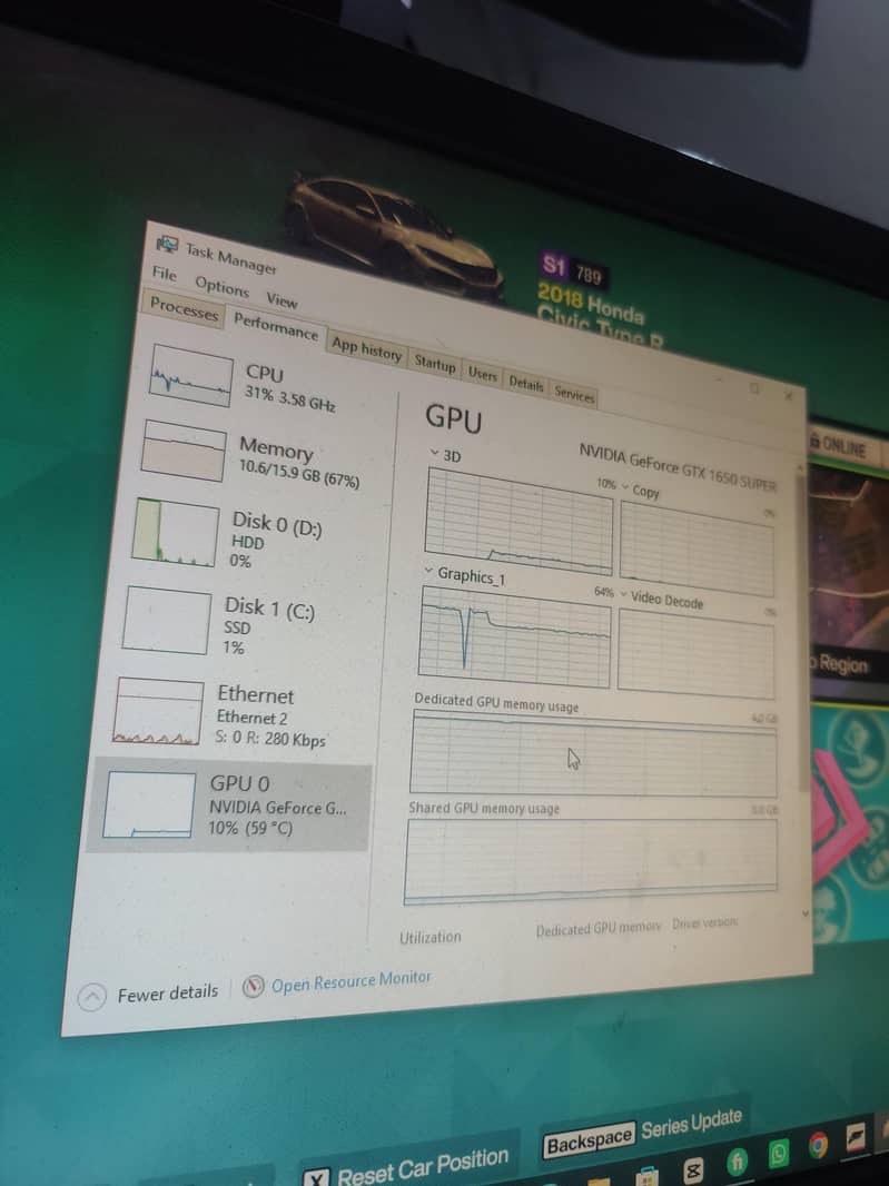 GTX 1650 super Gpu 6