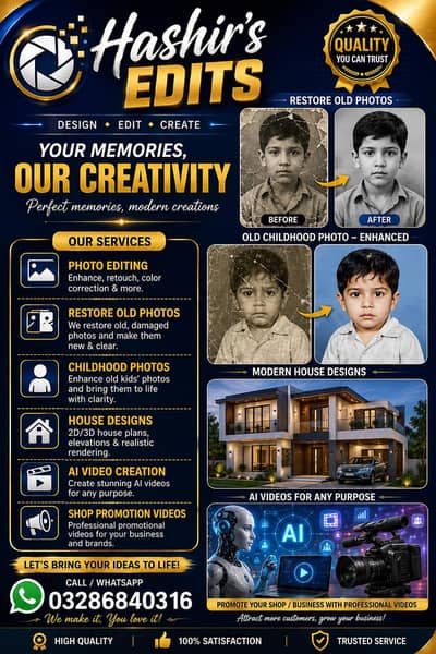 For all types of poto and video editing
