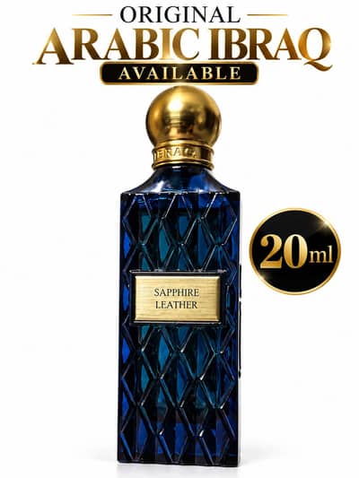 Original Arabic IBRAQ Sapphire Leather Perfume 20ml