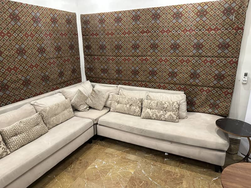8 seater L shape sofa 1