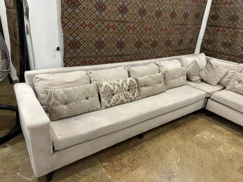 8 seater L shape sofa 2