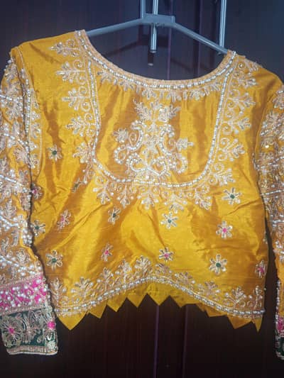 row silk bridal mehndi langha