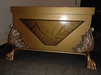 King Size Bed + Extra Two Tables Plus Iron Stand