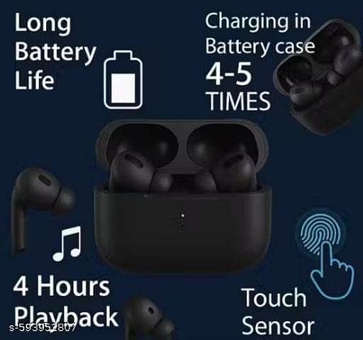 Original Pro 3 Wireless Ear buds | ANC Noise Cancellation | HD Sound Bass | Touch Control Airpods Long Battery Life Earphones Premium Quality Air Pods