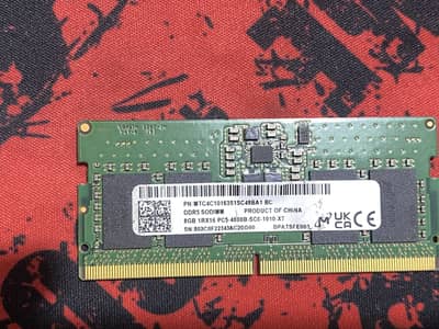 8GB RAM DDR5 4800MHz laptop ram original ASUS TUF(X2) slightly used